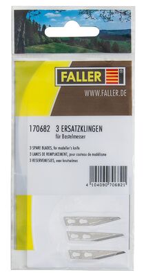 Faller H0 - 170682 - 3 Ersatzklingen für Bastelmesser Art. 170687 - Artikelbild