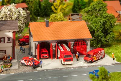 Faller N - 222209 - Feuerwehrgerätehaus - Artikelbild