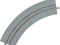 Faller N - 971796 - 4 Tram-Gleise, gebogen, Mini Curved, mit breiter Betonbet.
