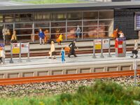 Faller N - 222111 - Moderner Bahnsteig mit Zubehör