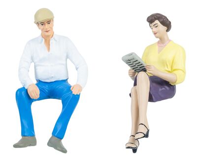Faller - 331501 - 2 Sitzende Personen - Artikelbild