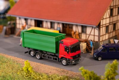 Faller - 161493 - LKW MB Actros LH96 Abrollcontainer (HERPA) - Artikelbild