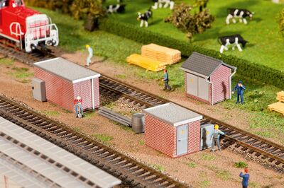 Faller H0 - 120239 - 3 Trafostationen Backstein - Artikelbild