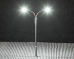 Faller N - 272121 - LED-Straßenbeleuchtungen, Peitschenleuchten, kaltweiß, 3 Stück - Artikelbild