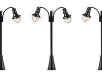 Faller N - 272126 - LED-Laterne, Bogenleuchten, kaltweiß, 3 Stück