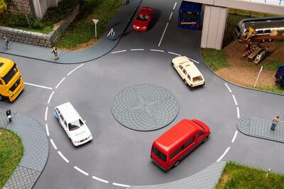 Faller H0 - 180277 - Mini-Kreisverkehr und Verkehrsinsel - Artikelbild