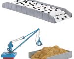 Faller H0 - 130678 - Fahrsilo und Misthaufen mit Kran - Artikelbild