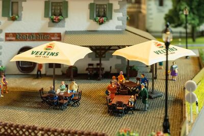 Faller H0 - 180437 - Biergarten-Set Veltins - Artikelbild