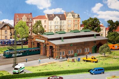 Faller H0 - 191823 - Straßenbahndepot Dresden - Artikelbild