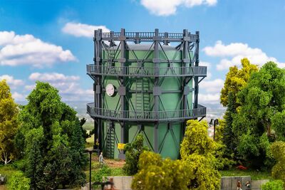 Faller H0 - 130157 - Gasometer mit Rohrleitungen - Artikelbild