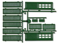 Faller 0 - 333112 - Fensterläden und Türen, grün