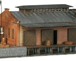 Faller N - 222180 - Güterhalle mit Ladekran - Artikelbild