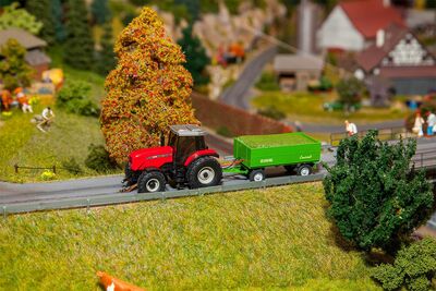 Faller 0 - 161536 - MF Traktor mit Anhänger (WIKING) - Artikelbild