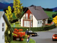 Faller H0 - 130318 - Einfamilienhaus, weinrot