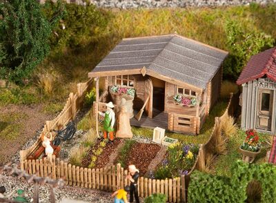 Faller H0 - 180493 - Schrebergarten mit großem Gartenhäuschen - Artikelbild