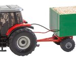 Faller 0 - 161588 - MF Traktor mit Hackschnitzelanhänger (WIKING) - Artikelbild