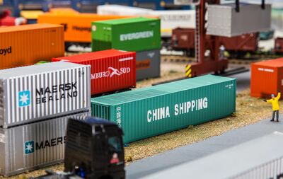 Faller H0 - 180844 - 40 Container CHINA SHIPPING - Artikelbild