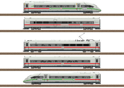 Trix H0 - 25976 - Triebwagenzug ICE 4 Baureihe 412/812 mit grünem Streifen - Artikelbild
