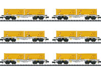 Trix N - 15075 - Containertragwagen-Set Sgmmns 190