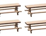 Faller H0 - 180304 - 4 Picknickbänke - Artikelbild