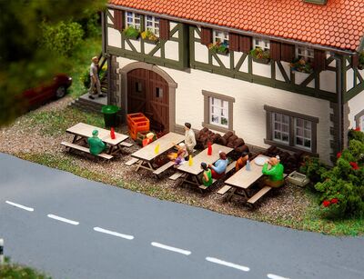 Faller H0 - 180304 - 4 Picknickbänke - Artikelbild
