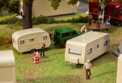 Faller H0 - 140483 - Wohnwagen-Set - Artikelbild