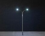 Faller H0 - 180101 - LED-Straßenbeleuchtungen, Peitschenleuchten, kaltweiß, 3 Stück - Artikelbild