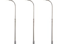 Faller N - 272120 - LED-Straßenbeleuchtungen, Peitschenleuchte, kaltweiß, 3 Stück
