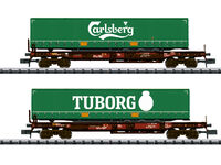 Trix N - 18718 - Taschenwagen-Set Sdgmns 33