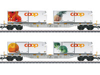 Märklin H0 - 47462 - Containertragwagen-Set Coop