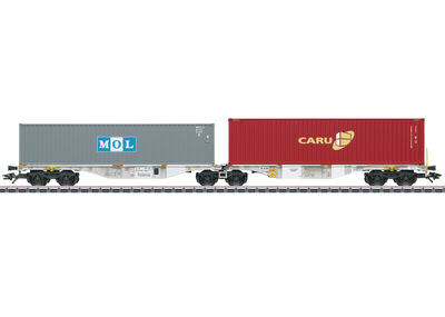 Märklin H0 - 47811 - Doppel-Containertragwagen Bauart Sggrss 80 - Artikelbild