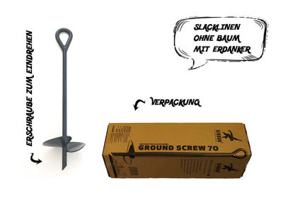 Bodenschrauben - baumlos Slacklinen - Artikelbild