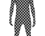 Morphsuit Schachbrett - größe XL - Artikelbild