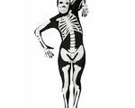 Morphsuit Skelett schwarz - größe L - Artikelbild