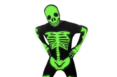Morphsuit Skelett glow - größe XXL - Artikelbild